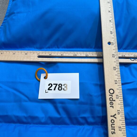 LL Bean Vest Men XL Trail Model Down '82 Blue Snap Up Puffer New with Tags - Picture 10 of 10